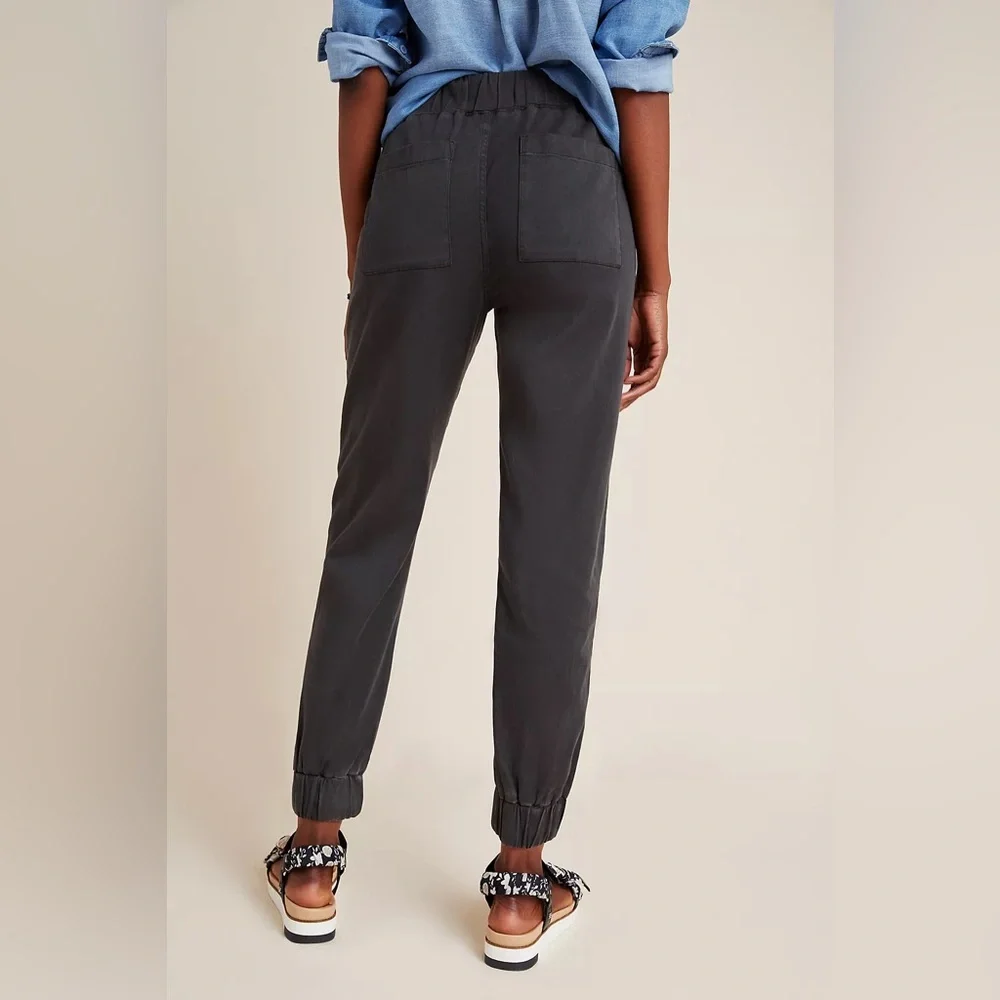 Anthropologie Cloth & Stone Amy Chambray Denim Joggers Womens Size M - Picture 12 of 12